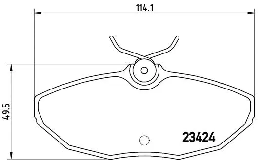 P 36 013 BREMBO Комплект тормозных колодок, дисковый тормоз (фото 1)