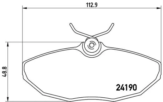 P 36 015 BREMBO Комплект тормозных колодок, дисковый тормоз (фото 1)