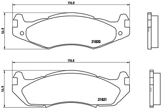 P 37 001 BREMBO Комплект тормозных колодок, дисковый тормоз (фото 1)