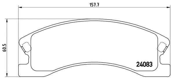 P 37 008 BREMBO Комплект тормозных колодок, дисковый тормоз (фото 1)