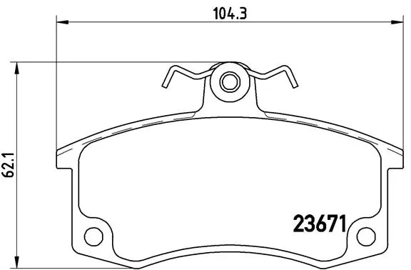 P 41 004 BREMBO Комплект тормозных колодок, дисковый тормоз (фото 1)