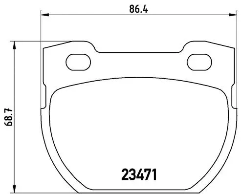 P 44 006 BREMBO Комплект тормозных колодок, дисковый тормоз (фото 1)