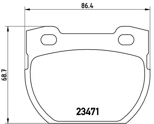 P 44 007 BREMBO Комплект тормозных колодок, дисковый тормоз (фото 1)