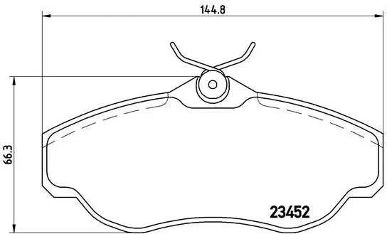 P 44 008 BREMBO Комплект тормозных колодок, дисковый тормоз (фото 1)