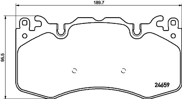 P 44 023 BREMBO Комплект тормозных колодок, дисковый тормоз (фото 1)