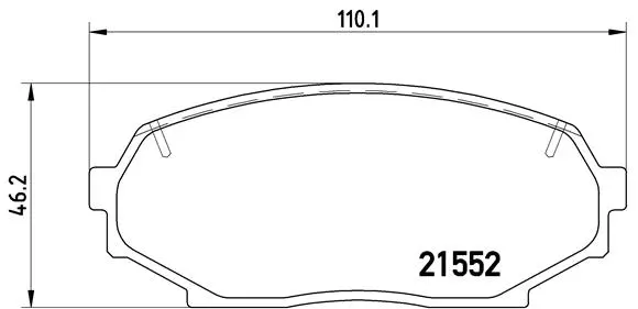 P 49 017 BREMBO Комплект тормозных колодок, дисковый тормоз (фото 1)