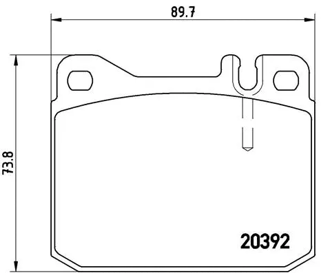 P 50 002 BREMBO Комплект тормозных колодок, дисковый тормоз (фото 1)