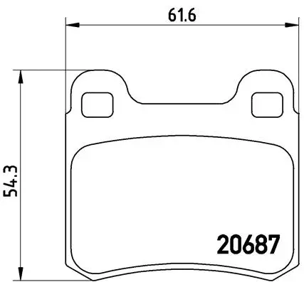 P 50 013 BREMBO Комплект тормозных колодок, дисковый тормоз (фото 1)