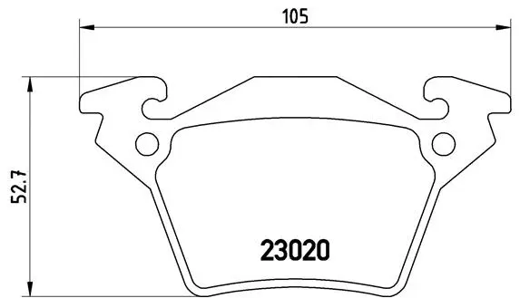 P 50 032 BREMBO Комплект тормозных колодок, дисковый тормоз (фото 1)