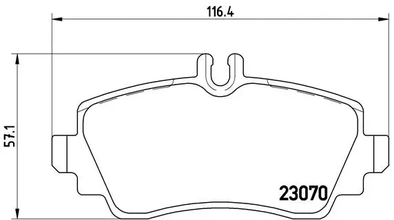 P 50 035 BREMBO Комплект тормозных колодок, дисковый тормоз (фото 1)