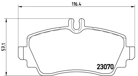 P 50 036 BREMBO Комплект тормозных колодок, дисковый тормоз (фото 1)