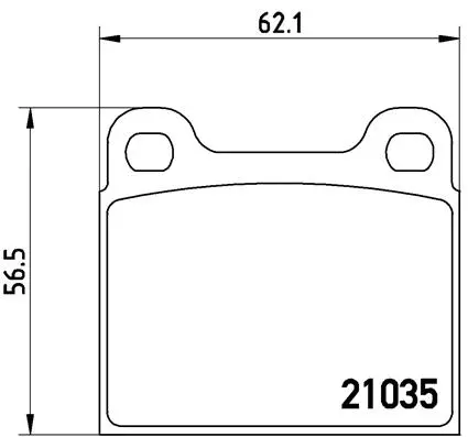 P 50 066 BREMBO Комплект тормозных колодок, дисковый тормоз (фото 1)