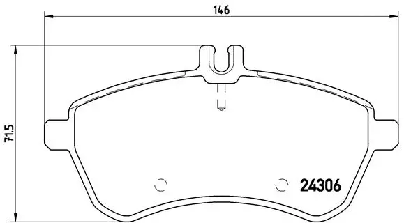 P 50 067X BREMBO Комплект тормозных колодок, дисковый тормоз (фото 1)