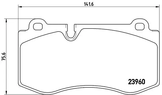 P 50 074 BREMBO Комплект тормозных колодок, дисковый тормоз (фото 1)