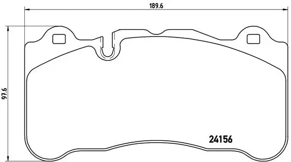 P 50 078 BREMBO Комплект тормозных колодок, дисковый тормоз (фото 1)