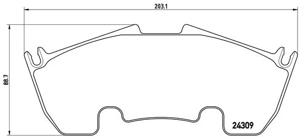 P 50 079 BREMBO Комплект тормозных колодок, дисковый тормоз (фото 1)