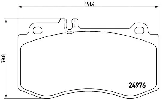 P 50 087 BREMBO Комплект тормозных колодок, дисковый тормоз (фото 1)