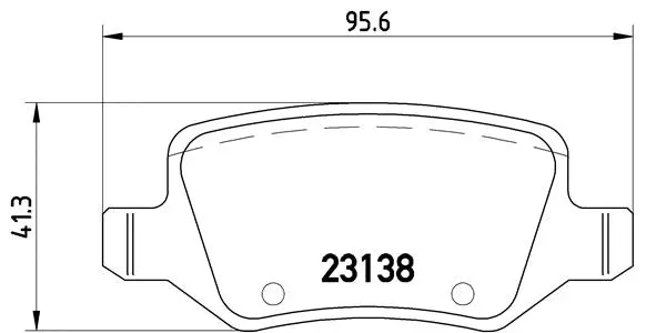 P 50 090 BREMBO Комплект тормозных колодок, дисковый тормоз (фото 1)