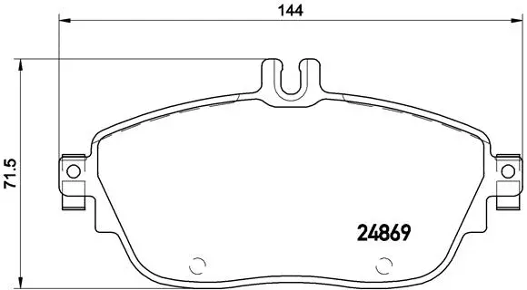 P 50 093 BREMBO Комплект тормозных колодок, дисковый тормоз (фото 1)