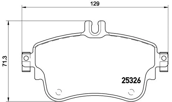 P 50 094X BREMBO Комплект тормозных колодок, дисковый тормоз (фото 1)