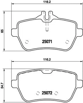 P 50 103 BREMBO Комплект тормозных колодок, дисковый тормоз (фото 1)