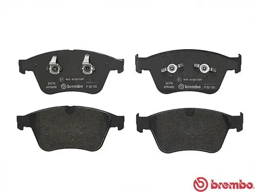 P 50 105 BREMBO Комплект тормозных колодок, дисковый тормоз (фото 2)