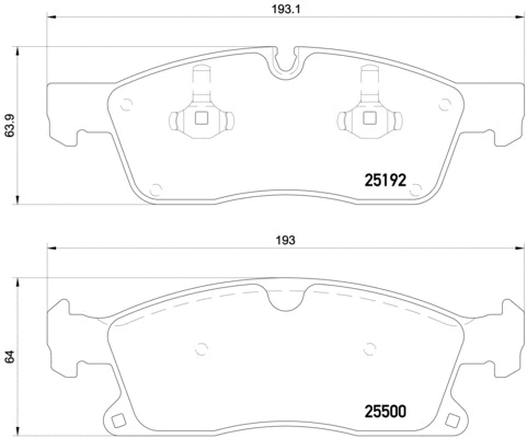 P 50 109 BREMBO Комплект тормозных колодок, дисковый тормоз (фото 1)