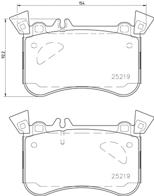 P 50 121 BREMBO Комплект тормозных колодок, дисковый тормоз (фото 1)