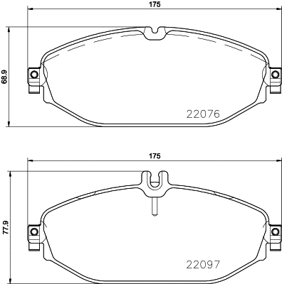 P 50 124 BREMBO Комплект тормозных колодок, дисковый тормоз (фото 1)