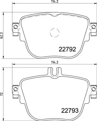 P 50 141 BREMBO Комплект тормозных колодок, дисковый тормоз (фото 1)