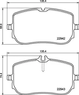 P 50 157 BREMBO Комплект тормозных колодок, дисковый тормоз (фото 1)