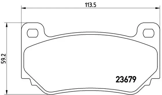 P 52 018 BREMBO Комплект тормозных колодок, дисковый тормоз (фото 1)