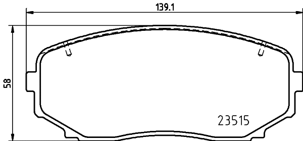 P 54 060 BREMBO Комплект тормозных колодок, дисковый тормоз (фото 1)