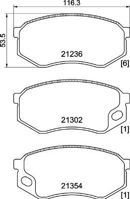 P 54 064 BREMBO Комплект тормозных колодок, дисковый тормоз (фото 1)