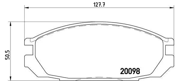 P 56 020 BREMBO Комплект тормозных колодок, дисковый тормоз (фото 1)
