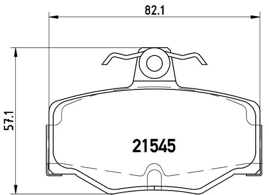 P 56 024 BREMBO Комплект тормозных колодок, дисковый тормоз (фото 1)