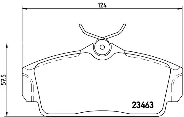 P 56 036 BREMBO Комплект тормозных колодок, дисковый тормоз (фото 1)