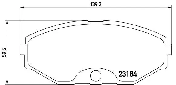 P 56 052 BREMBO Комплект тормозных колодок, дисковый тормоз (фото 1)