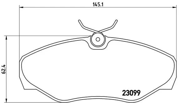 P 56 061 BREMBO Комплект тормозных колодок, дисковый тормоз (фото 1)