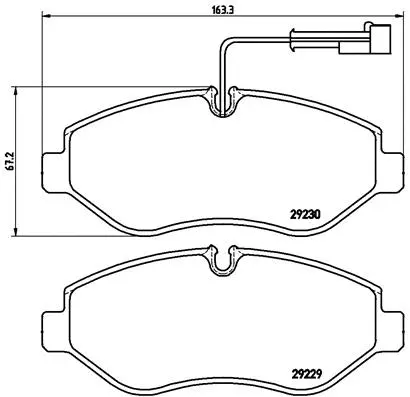 P 56 066 BREMBO Комплект тормозных колодок, дисковый тормоз (фото 1)