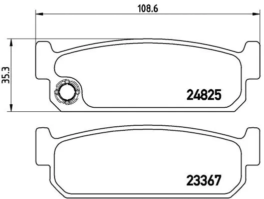 P 56 067 BREMBO Комплект тормозных колодок, дисковый тормоз (фото 1)