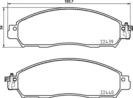 P 56 120 BREMBO Комплект тормозных колодок, дисковый тормоз (фото 1)