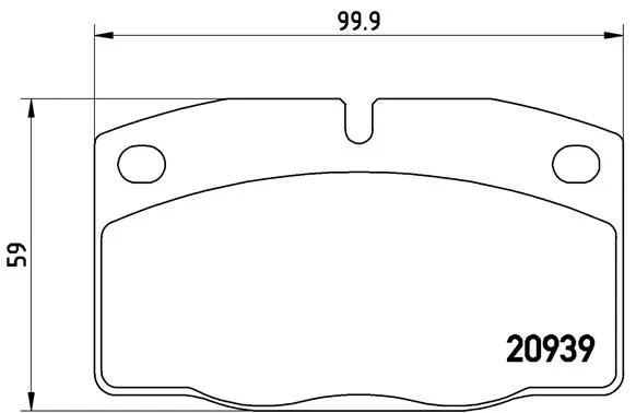 P 59 005 BREMBO Комплект тормозных колодок, дисковый тормоз (фото 1)