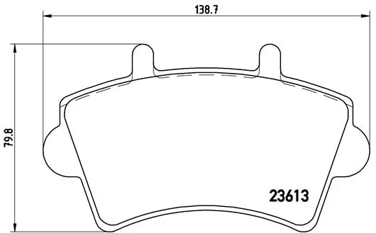 P 59 039 BREMBO Комплект тормозных колодок, дисковый тормоз (фото 1)