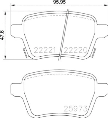 P 59 086 BREMBO Комплект тормозных колодок, дисковый тормоз (фото 1)