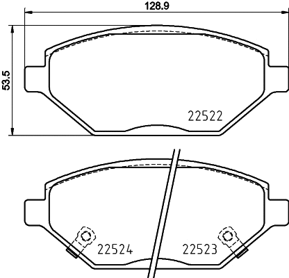 P 59 093 BREMBO Комплект тормозных колодок, дисковый тормоз (фото 1)