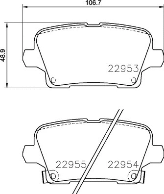 P 59 097 BREMBO Комплект тормозных колодок, дисковый тормоз (фото 1)