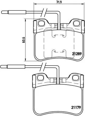 P 61 034 BREMBO Комплект тормозных колодок, дисковый тормоз (фото 1)