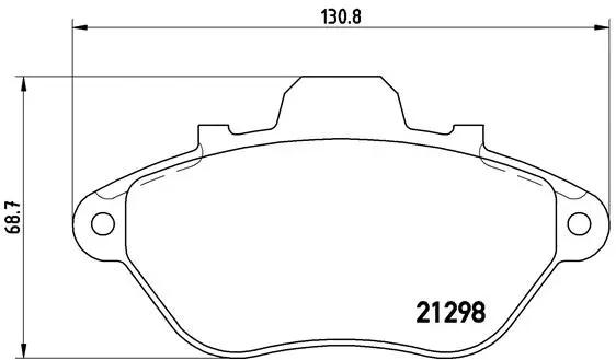 P 61 039 BREMBO Комплект тормозных колодок, дисковый тормоз (фото 1)
