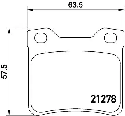 P 61 058 BREMBO Комплект тормозных колодок, дисковый тормоз (фото 1)